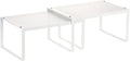 NEX Kitchen Cabinet and Counter Pantry Shelf Organizer, Expandable & Stackable, White