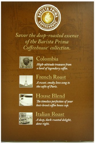 Barista Prima Coffeehouse Dark Roast Extra Bold K-Cup for Keurig Brewers, Decaf Italian Roast Coffee,4 pack of 24 cups each (96 count)