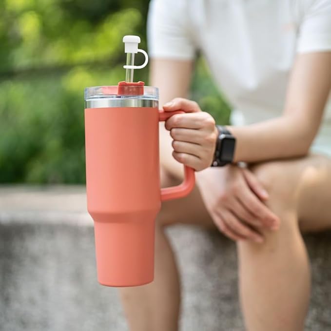 6PCS Straw Cover Cap for Stanley, Simple Modern, Yeti, Owala, Hydro Flask, Reduce, and All Brands 6 to 10mm Tumbler Straw, Dishwasher Safe, BPA Free and Dust Proof