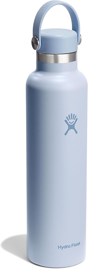 Hydro Flask Water Bottle - Insulated Stainless Steel - Non Spill, Leakproof in 24 Oz Surf Blue