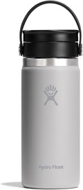 Hydro Flask Flex Sip Coffee Tumbler – Insulated Stainless Steel, Non Spill, Leak Proof Travel Coffee Cup 16 Oz Birch Gray
