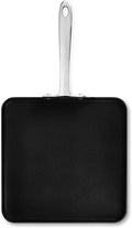 All-Clad HA1 Hard Anodized Nonstick Griddle 11x11 Inch Oven Broiler Safe 500F, Lid Safe 350F Pots and Pans, Cookware Black