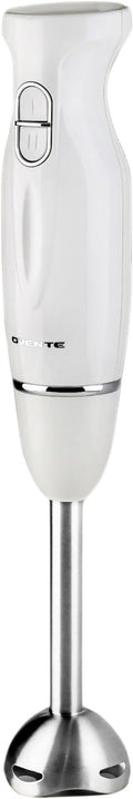 OVENTE Immersion Hand Blender, 300W Electric Handheld Portable Stick Mixer with 2 Mixing Speed and Stainless Steel Blades for Effortless Blending Smoothies, Shakes, Puree or Baby Food, White HS560W