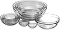 Anchor Hocking 10 Piece Mixing Bowl Set, Nesting Serving Bowls & Mixing Bowls (1 oz, 2 oz, 4 oz, 6 oz, 10 oz, 16 oz, 1 Qt, 1.5 Qt, 2.5 Qt, 3.5 Qt)