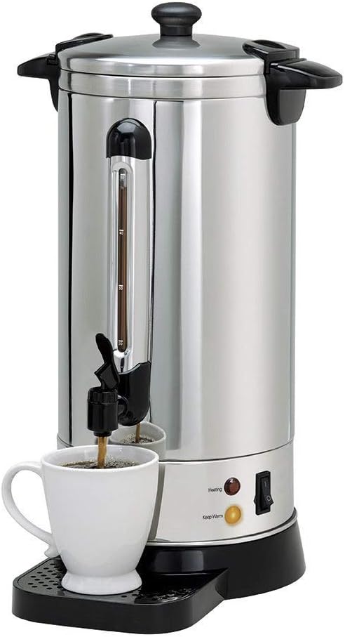 NESCO CU-50, Professional Coffee Urn, 50 Cups, Stainless Steel