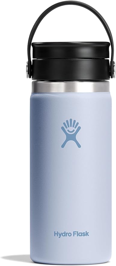 Hydro Flask Flex Sip Coffee Tumbler – Insulated Stainless Steel, Non Spill, Leak Proof Travel Coffee Cup 16 Oz Surf Blue