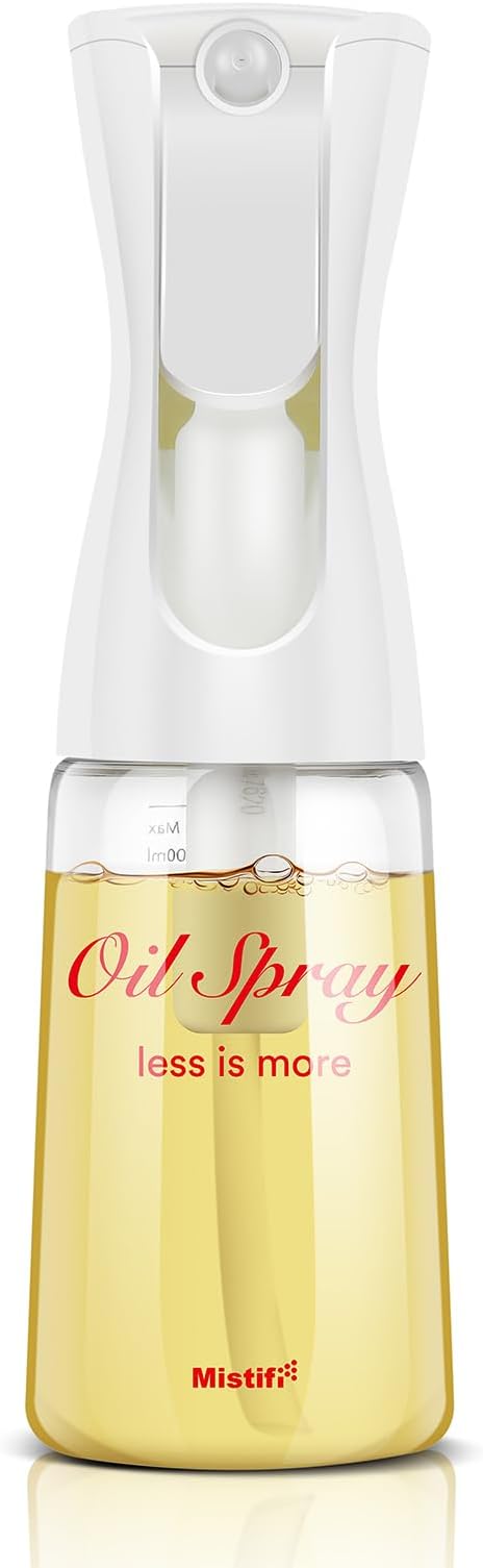 Mistifi Oliver Oil Sprayer for cooking, Spray bottle 6oz, Non-Aerosol Refillable Dispenser Oil Mister FS600 Less is More