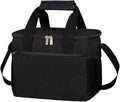 iknoe Insulated Lunch Bag, Foldable 8.5L Cooler Bag for Men & Women, Leakproof Thermal Design, Great for Office, Picnic, Travel, Lunch Box, Black without logo