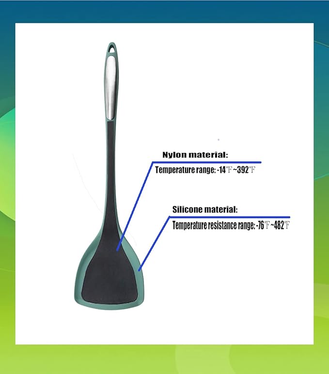 Tenta Kitchen Spatulas for Nonstick Cookware - Silicone Turner Spatula - Spatulas Silicone Heat-Resistant up to 600°F - Flexible & Thin Pancake & Egg Flippers-Kitchen Utensils for Cooking BPA