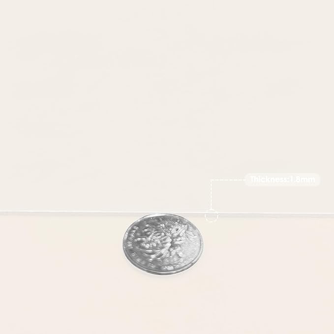 Leather Desk Mat,1.8mm Thick,15.75x63 Inch Desk Cover,Desk Protector Mat,Dresser Cover Top,Desktop Cover,Dresser Cover Top for Bedroom,Table Protector Mat(White+White,15.75x63)