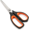 Arcos Kitchen Scissors 8 Inch Stainless Steel. Scissors for Meat Use. Polypropylene Handle and 215 mm Blade. Series Prochef. Black and Red Color