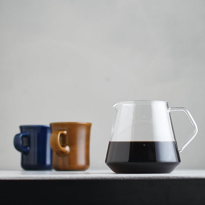 KINTO SCS-S02 27592 Coffee Server, 4 Cups, Graduated, Heat-resistant Glass, Gift Present