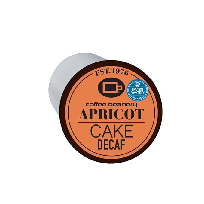 Apricot Cake Decaf Coffee Pods by Coffee Beanery | 192ct Bulk Flavored Decaf Coffee Pods Medium Roast Coffee