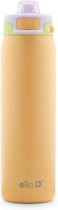 Ello Pop & Fill Stainless Steel Water Bottle with Quick Fill Technology, Double Walled Vacuum Insulated Metal, Leak Proof Locking Lid, Sip & Chug, BPA Free, Holiday Gift for Him Her, 22oz, 32oz, 40oz