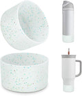 2 PCS Glitter Silicone Boot for Owala Water Bottle, Anti-Slip Protective Sleeve for FreeSip/Twist/Flip Stainless Steel Water Bottles Accessories