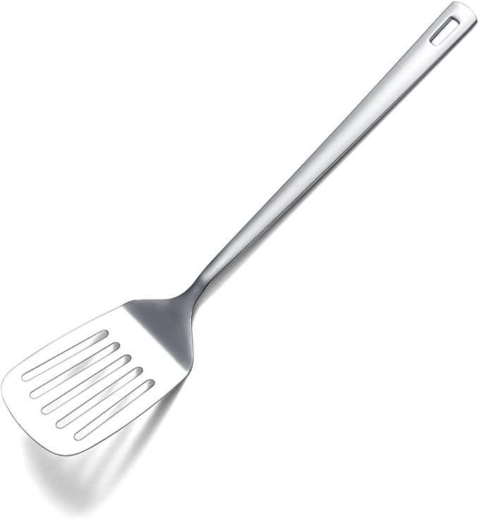 Stainless Steel Spatulas, Berglander Slotted Turner, Metal Turner For Cooking, Kitchen For Nonstick Cookware, Barbecue Spatulas, Dishwasher Safe, Easy to Clean