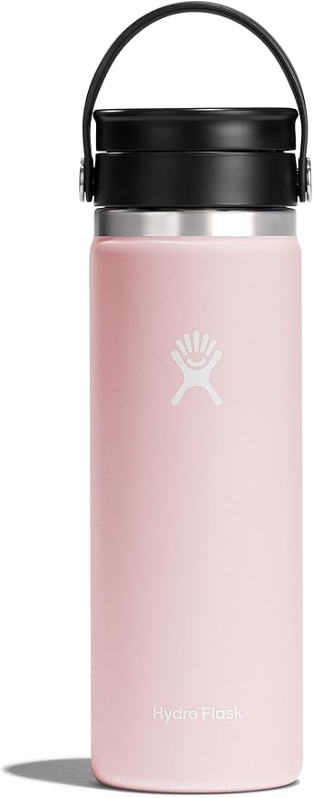 Hydro Flask Flex Sip Coffee Tumbler – Insulated Stainless Steel, Non Spill, Leak Proof Travel Coffee Cup 20 Oz Trillium Pink
