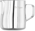 Milk Frothing Pitcher, Dailyart 6.8oz/200ml Milk Frother Cup 304 Stainless Steel Steaming Pitcher With Internal Scale, Espresso Accessories, Frother Pitchers For Espresso Machine Cappuccino Latte Art