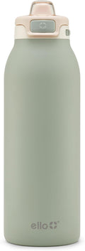 Ello Pop & Fill Stainless Steel Water Bottle with Quick Fill Technology, Double Walled Vacuum Insulated Metal, Leak Proof Locking Lid, Sip & Chug, BPA Free, Holiday Gift for Him Her, 22oz, 32oz, 40oz