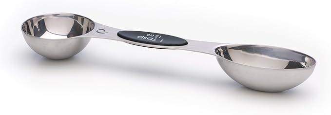 PrepWorks 5pc Measuring Spoons Set – Stainless Steel, Accurate Measurements for Cooking and Baking, Easy-to-Read, BPA-Free