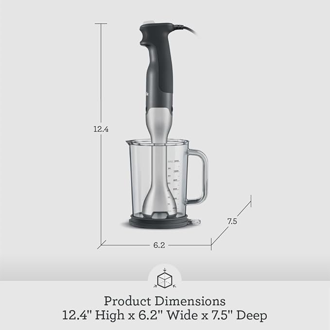 Breville BSB510XL Control Grip Immersion Blender, Brushed Stainless Steel