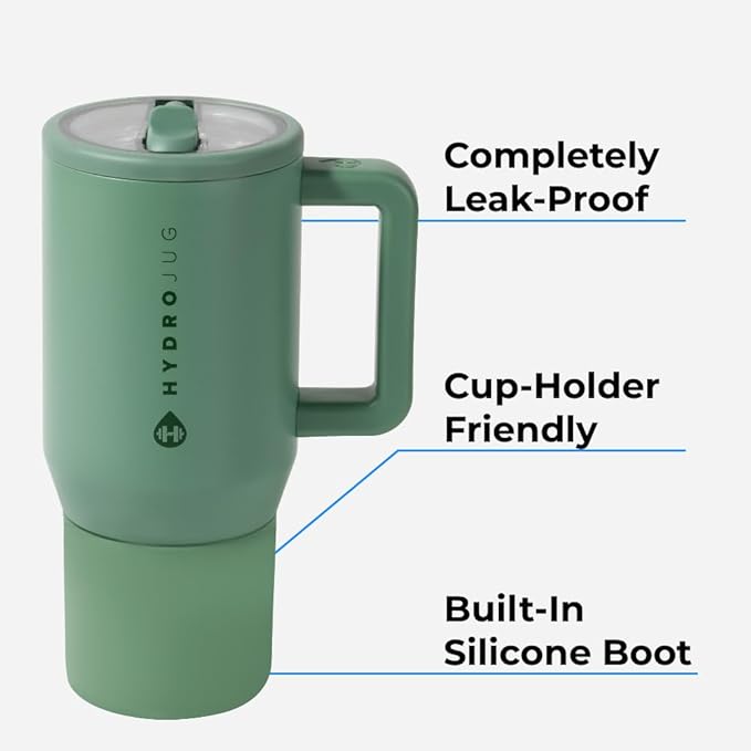 HydroJug Kids - 20 oz Insulated Kids Water Bottle with Flip Straw & Handle | Leak-Proof & Durable | Perfect for School, Sports, Lunch, Travel & Camp, Salmon
