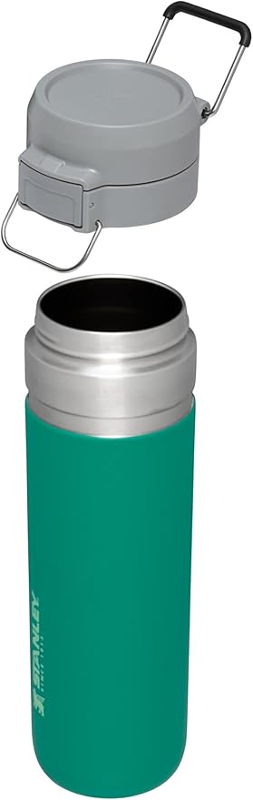 Stanley Quick Flip GO Water Bottle 24 oz | Push Button Lid | Leakproof and Packable for Travel and Sports | Insulated Stainless Steel | BPA-Free | Alpine