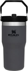 Stanley IceFlow Flip Straw Tumbler with Handle 20 oz | Twist On Lid and Flip Up Straw | Leak Resistant Water Bottle | Insulated Stainless Steel |BPA-Free | Charcoal
