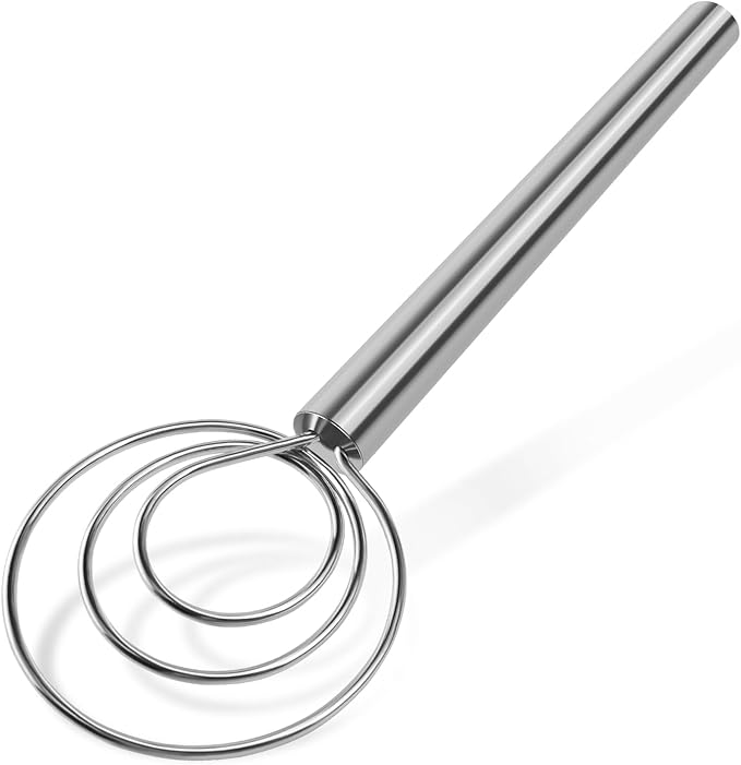 Danish Dough Whisk Stainless Steel Hook Dutch Mixer Tool for Bread Sourdough Baking Mixing