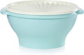 Tupperware Heritage Collection 17.25 Cup Bowl with Starburst Lid, Light Blue Vintage Color, Dishwasher Safe and BPA Free (4.1 L)