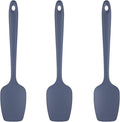 U-Taste Silicone Spoon Spatula Set, 600ºF High Heat Resistant Food Grade Flexible Rubber Scraper, Cooking Mixing Baking Kitchen Utensils Set of 3 (Midnight Blue)