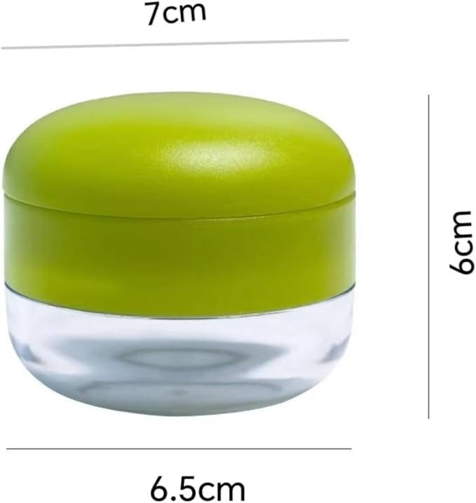 Garlic Press Dicer Wheel, Plastic Garlic Masher, Simple Household Manual Kitchen Tool with Garlic Press Box (rotundity)