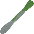 Tovolo Mini Scoop and Spread Tool for Kitchen Meal Prep Small Sandwich Spreader Spatula for Peanut Butter Jelly, Silicone BPA Free Dishwasher Safe Scooper Spreader, Pesto Green and Oyster Gray
