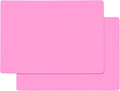 Gartful Extra Large Silicone Mats for Countertop, 28" by 20" Multipurpose Mat, Counter Table Protector, Desk Saver Pad, Placemat Nonstick Nonskid Heat-Resistant Pad, Pink, 2PCS