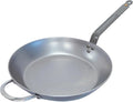 De Buyer MINERAL B Carbon Steel Fry Pan - 14” Diameter, 10.25” Cooking Surface - Ideal for Searing, Sauteing & Reheating - PFAS, PFOA & PFOS Free - Made in France