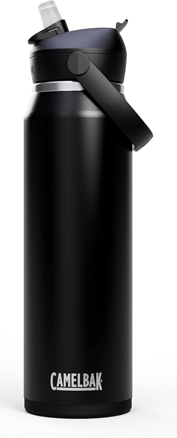 CamelBak Thrive Flip Straw Insulated Stainless Steel Water Bottle Black, 32oz