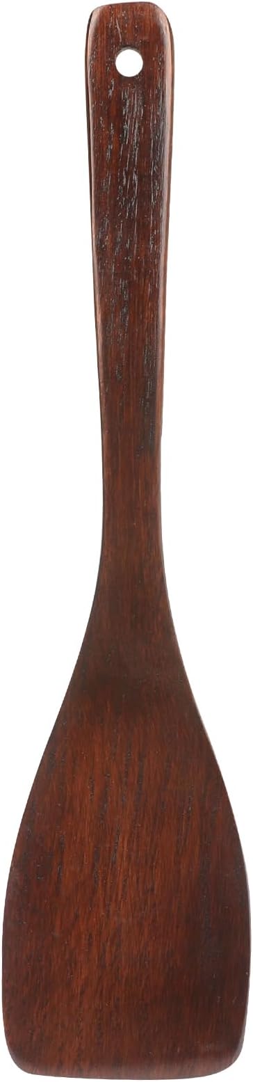 Wooden Spatula for Cooking, Long Handle Flat Spatulas for Frying Pan, Good Grips Left and Right Hand Wood Turner for Cooking Kitchen Utensils