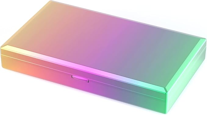 WEIGHTMAN Shiny Digital Gram Scale 200g x 0.01, Chrome Rainbow Mini Scale for Food Ounces and Grams, Iridescent Plating Pocket Scale, Small Jewelry Scale, Travel Scale, Backlit LCD, 6 Units