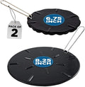 Cast Iron Heat Diffuser for Gas Stove – 2 Sizes Included – 8.25 and 6.75 Inch Heat Diffusers for Electric Stove - Gas Heat Plate - Cast Iron Simmer Plate for Gas Burners