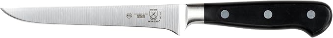 Mercer Culinary M23500 Renaissance 6-Piece Forged Knife Block Set, Tempered Glass Block