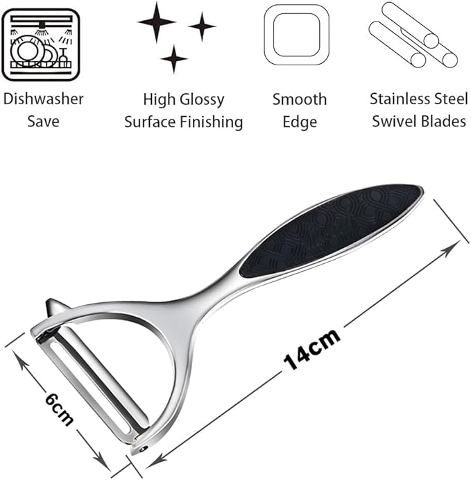Vegetable peelers for Kitchen, Y shaped peeler for Vegetables, Fruits, Potatoes with Ergonomic Grip, 1 Pack