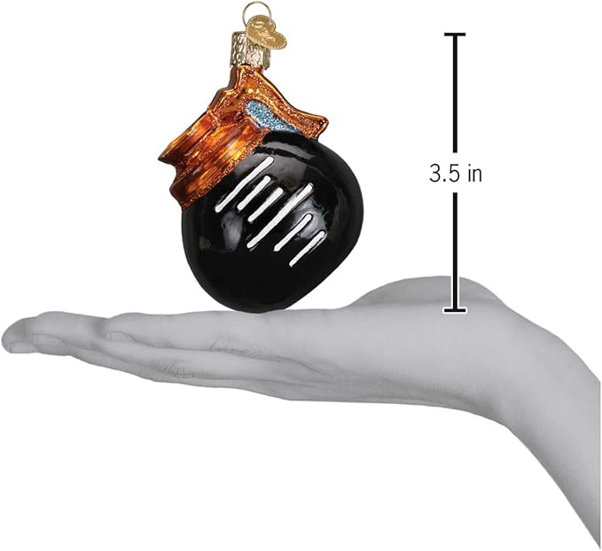 Old World Christmas Coffee Pot Glass Blown Ornament for Christmas Tree, Handcrafted Holiday Decoration, Coffee Collection