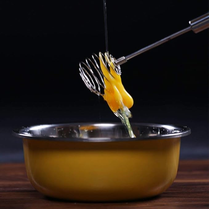 Whisk, Stainless Steel Spring Whisk, Balloon Whisk Egg Beater for Blending, Whisking, Beating, or Stirring