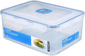 LocknLock Easy Essentials Food Storage lids/Airtight containers, BPA Free, Rectangle-186 oz-for Flour & Sugar, Clear