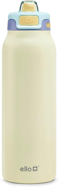 Ello Pop & Fill Stainless Steel Water Bottle with Quick Fill Technology, Double Walled Vacuum Insulated Metal, Leak Proof Locking Lid, Sip & Chug, BPA Free, Holiday Gift for Him Her, 22oz, 32oz, 40oz