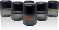 ONGROK Glass Storage Jar, 80ml, 6 Pack, UV Herb/Spice Jar with Child Resistant Lid, Color-Coded Glass Containers Air Proof to Preserve Smell and Aroma, Perfect Size to Store in a Drawer or Cupboard