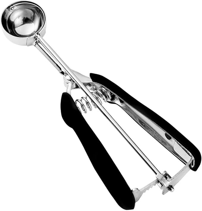 Small Cookie Scoop 1 Tbsp, Size #60 Cookie Dough Scoop, 1 Tableapoon Cookie Scoops for Baking, 18/8 Stainless Steel, Comfortable Grip, for Making Cookies, Melon Ball, Meatball, Cupcake