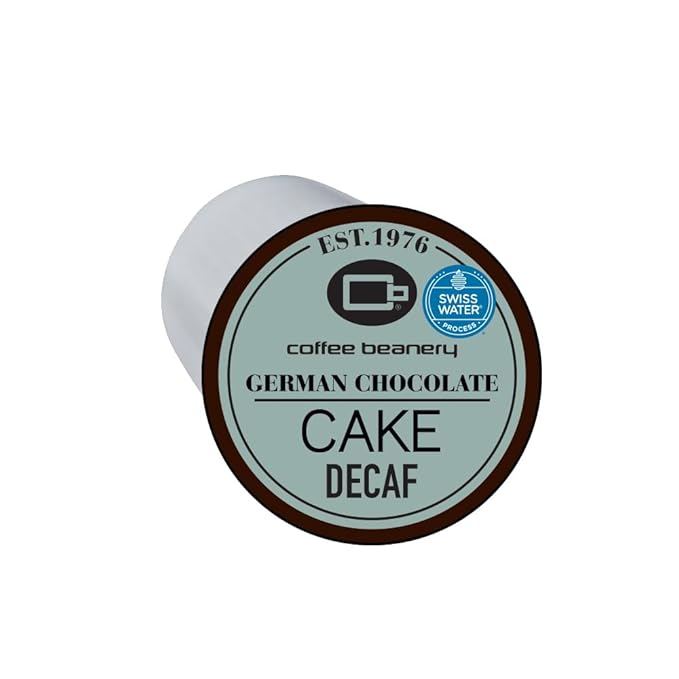 German Chocolate Cake Decaf Coffee Pods by Coffee Beanery | 96ct Bulk Flavored Decaf Coffee Pods Medium Roast Coffee