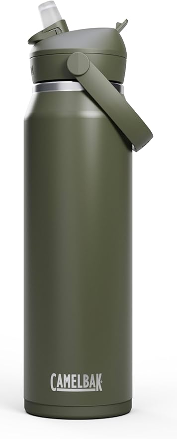 CamelBak Thrive Flip Straw Insulated Stainless Steel Water Bottle Moss, 32oz