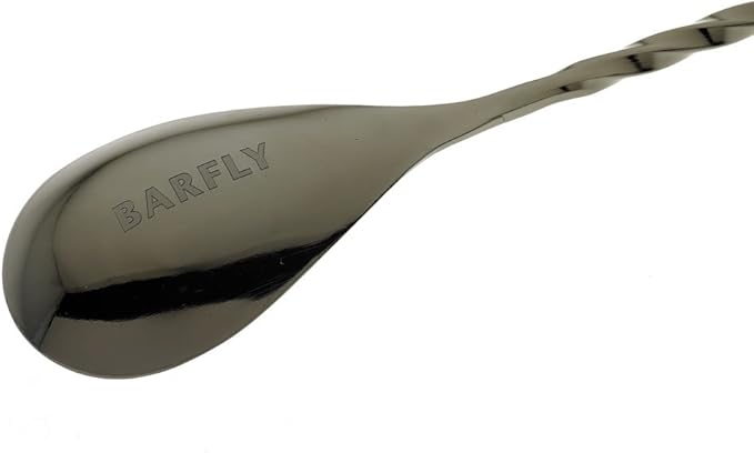 Barfly Bar Spoon, Teardrop End 19 5/8" (50.0 Cm), Gun Metal Black